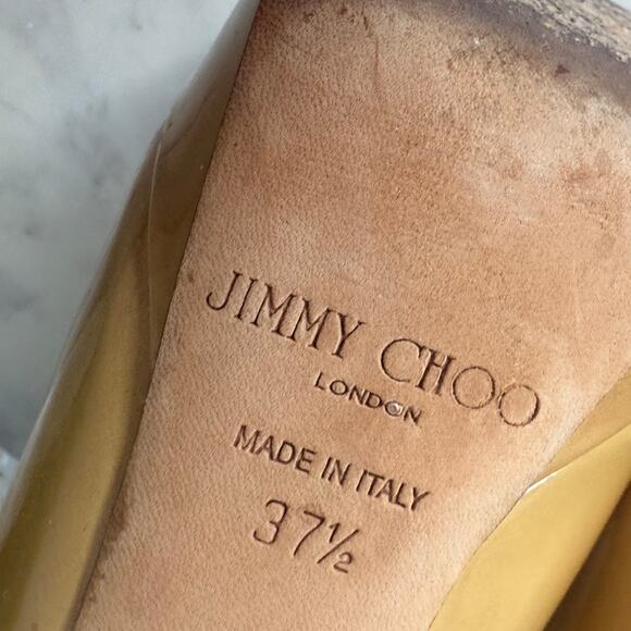 Jimmy Choo Patent Pumps 37.5 - Picture 2 of 9